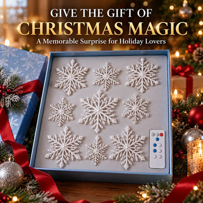 ⏳ Last Day 49% OFF – ❄️❄️ LED Snowflake Wall Lights | 3D Christmas Snowflake Décor with Blue & White Glow, Remote Control & Magical Indoor Holiday Atmosphere ✨