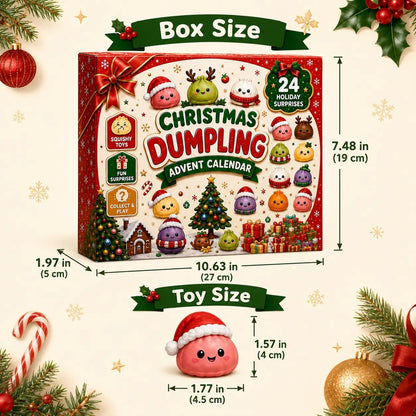 🎄 CHRISTMAS SPECIAL | 24 Days of Mini Squishies – Cute 2026 Advent Calendar with Daily Dumpling Surprises