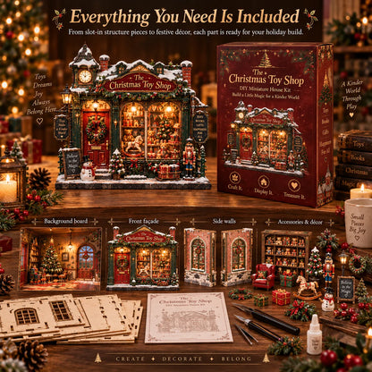 🎄 The Christmas Toy Shop™-DIY 3D Miniature House Kit