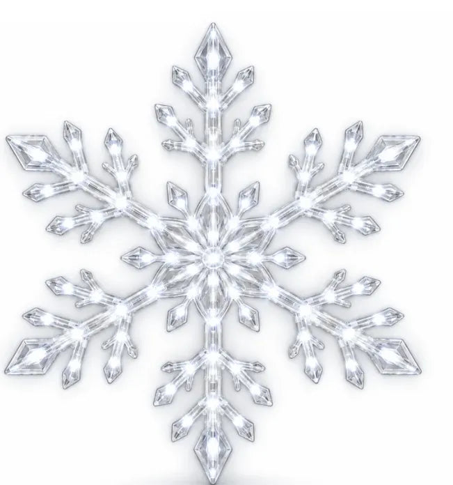 ❄️ LED Snowflake Wall Lights | 3D Christmas Snowflake Décor with Blue & White Glow, Remote Control & Magical Indoor Holiday Atmosphere ✨