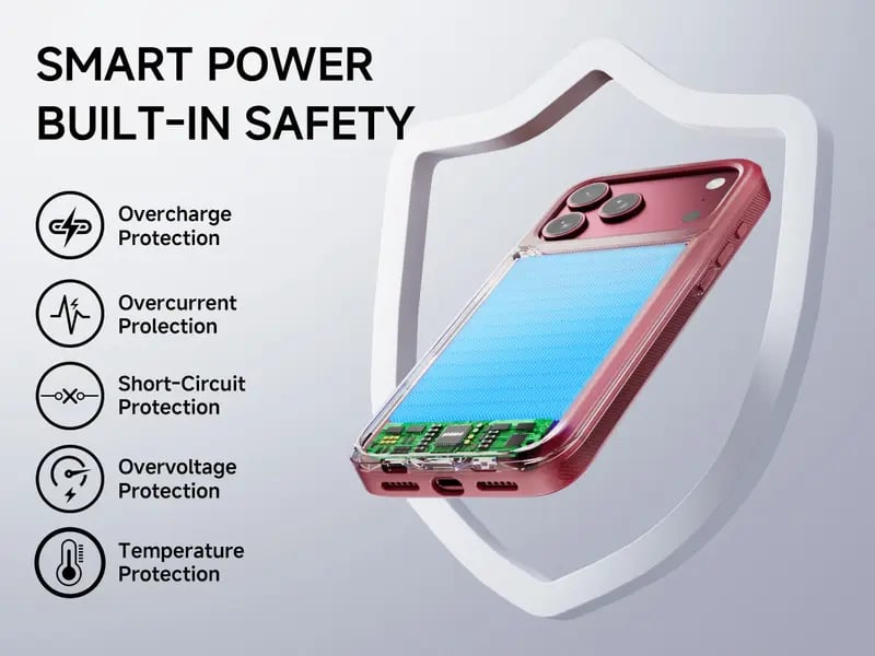 🩷🔋 PinkBird Power Case for iPhone – Slim Battery Case & Portable Power Bank Kit ⚡