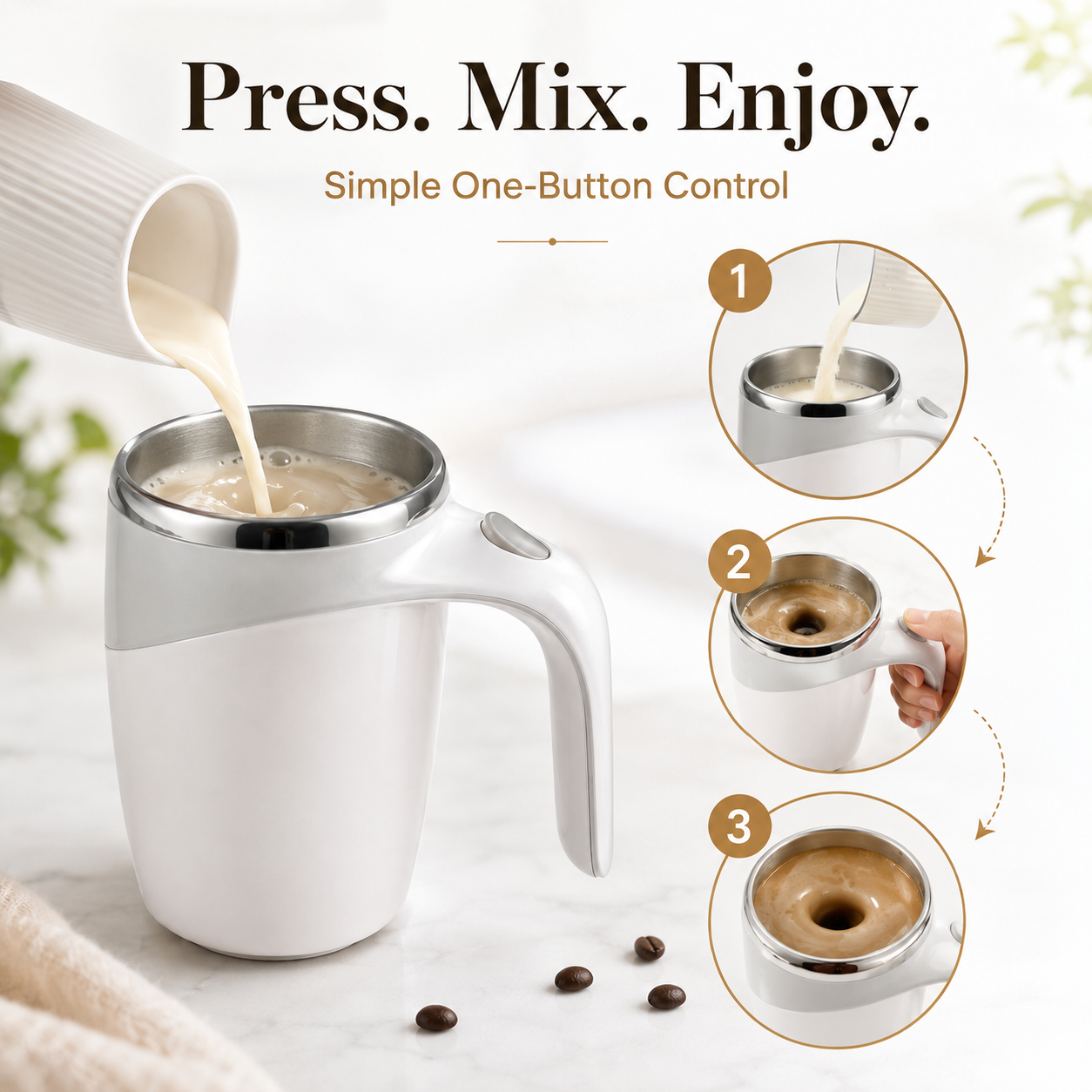 ☕Automatic Magnetic Stirring Coffee Mug