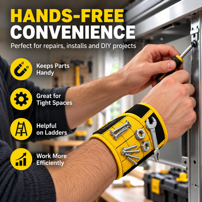 🧲 Magnetic Wristband Tool Holder – Hands-Free DIY Helper