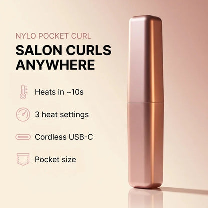 🔥50% OFF🔥Cordless Ceramic Hair Curler – Fits in Any Bag