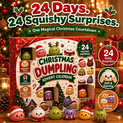 🎅 CHRISTMAS SPECIAL | 24 Days of Mini Squishies – Cute 2026 Advent Calendar with Daily Dumpling Surprises