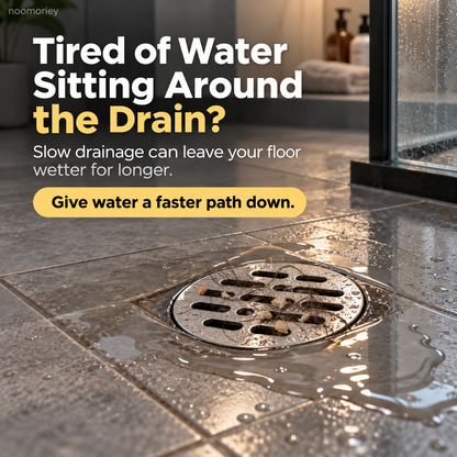 🚿 Stainless Steel Floor Drain with Odor-Blocking Core & Fast Drainage