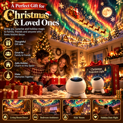 🎄 Christmas Wonderland Projector – Fill Your Room With Magical Holiday Scenes ✨