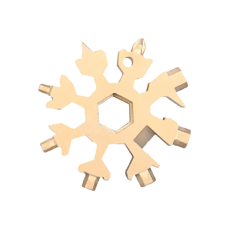 🔧 18-in-1 Snowflake Multi-Tool Wrench | Compact EDC Tool