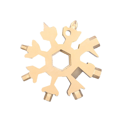 🔧 18-in-1 Snowflake Multi-Tool Wrench | Compact EDC Tool