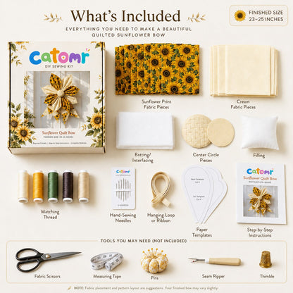 ⚡Large Patchwork Bow Sewing Kit