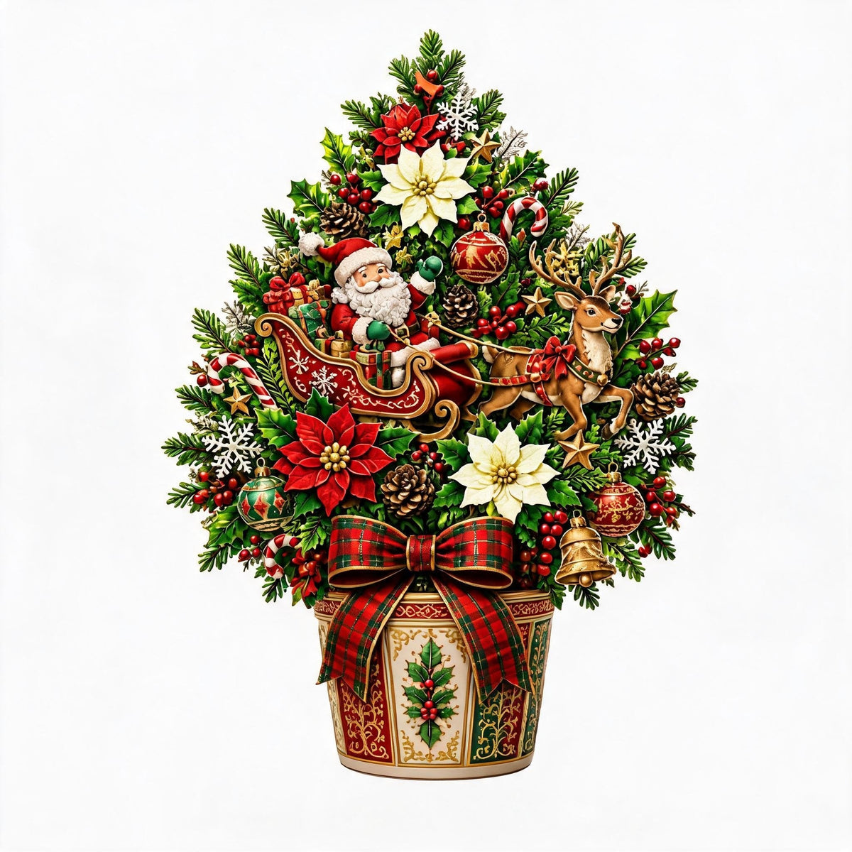 🔥 Pop-Up 3D Christmas Tree Card ✨ Turns Into Freestanding Festive Table Decor🔥