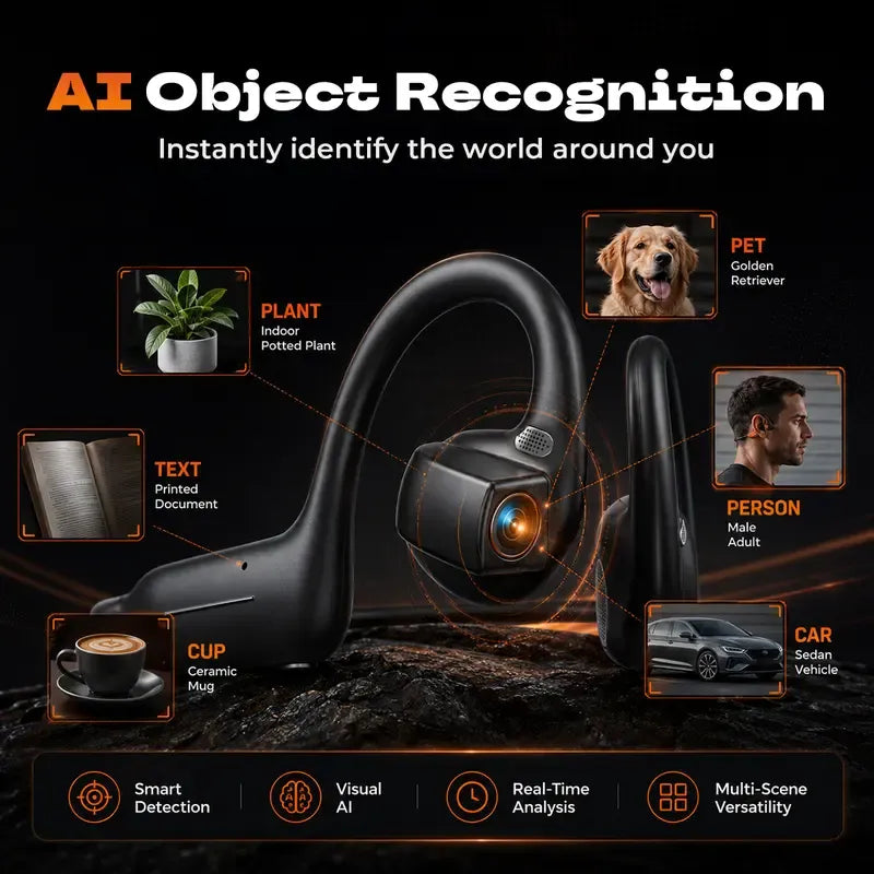 🎧E12 Bone Conduction Wireless Audio Headphones