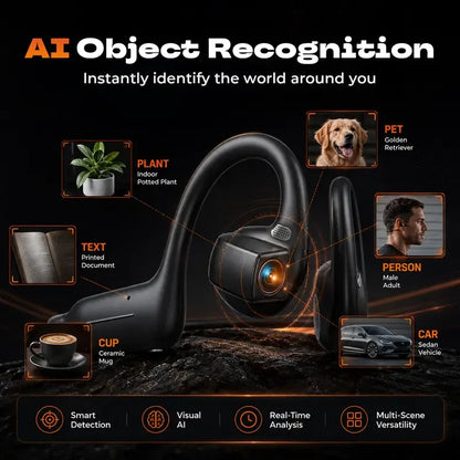 🎧E12 Bone Conduction Wireless Audio Headphones