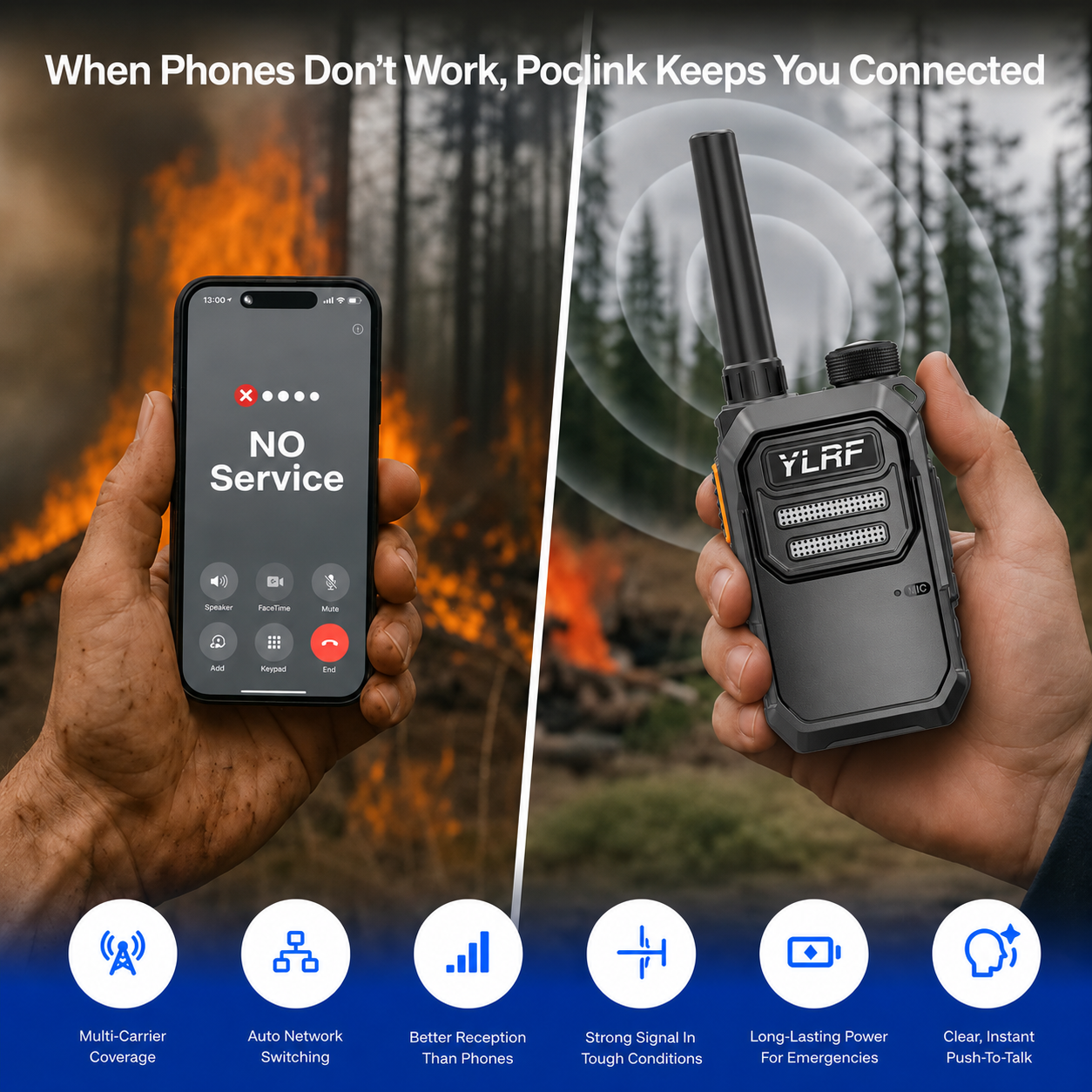 ✨Global Walkie Talkie –Rugged Waterproof Pocket Radio for Hiking & Off-Grid Teams 🌍