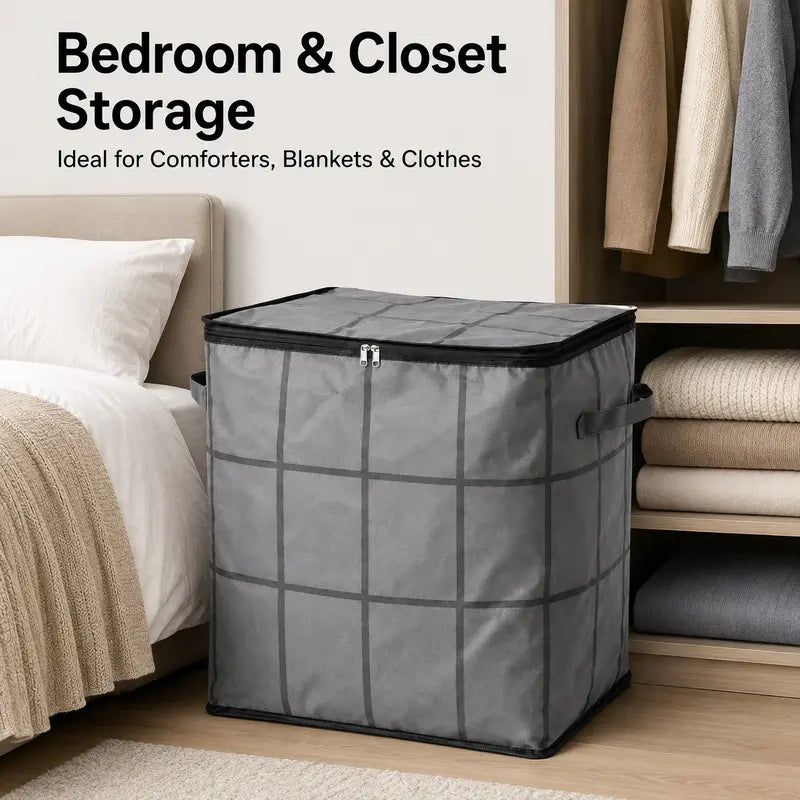 Foldable Storage Bag with Reinforced Handles