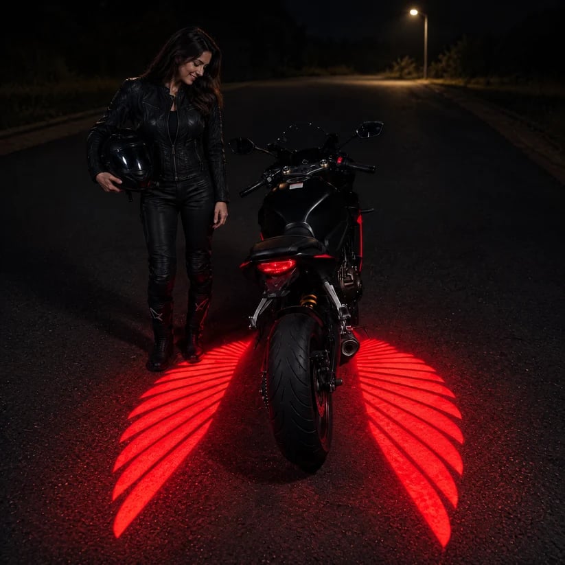 ⏰ LAST DAY 49% OFF 🏍️ Angel Wing Motorcycle LED Projector Lights (1 Pair)