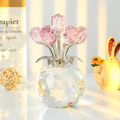 ⚡Crystal Colorful Rose Flower Vase