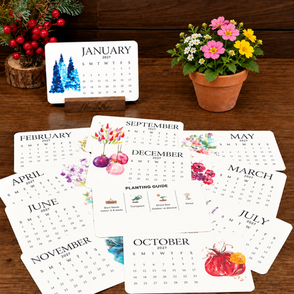 ✨Early Holiday Sale 49% OFF🌱Eco-Friendly Plantable “Timeless” Seed Calendar 2027📆