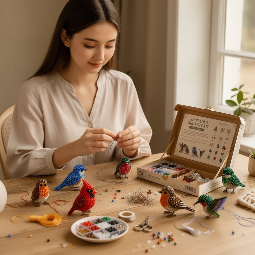 🔥Last Day 49% OFF🧵✨ Tiny 3D Beaded Animal DIY Kit