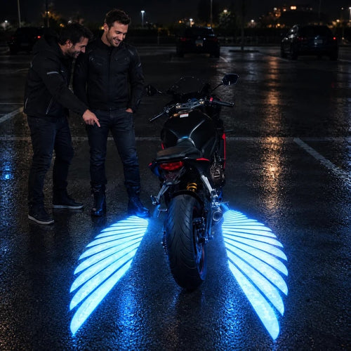 ⏰ LAST DAY 49% OFF 🏍️ Angel Wing Motorcycle LED Projector Lights (1 Pair)