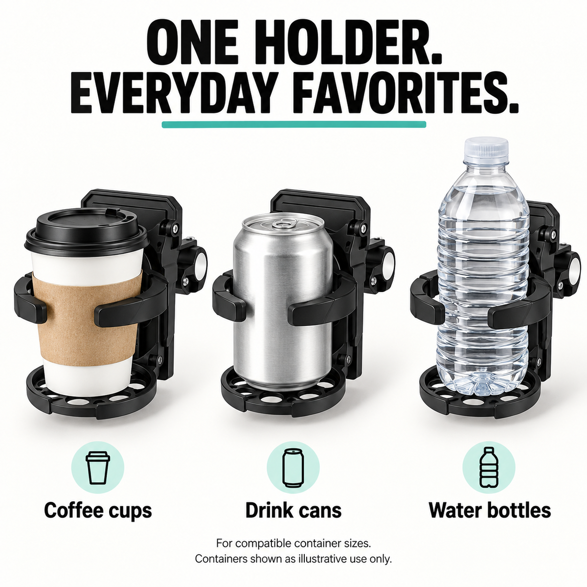 🚲Bike Water Holder, Rotating Bottle Cage