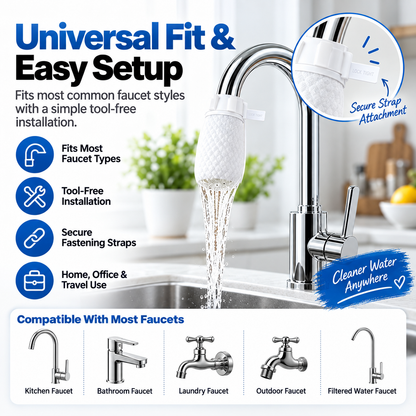 💧 50-Pack Faucet Filter Bags – Fine Cotton Fiber Tap Filters for Everyday Water Use