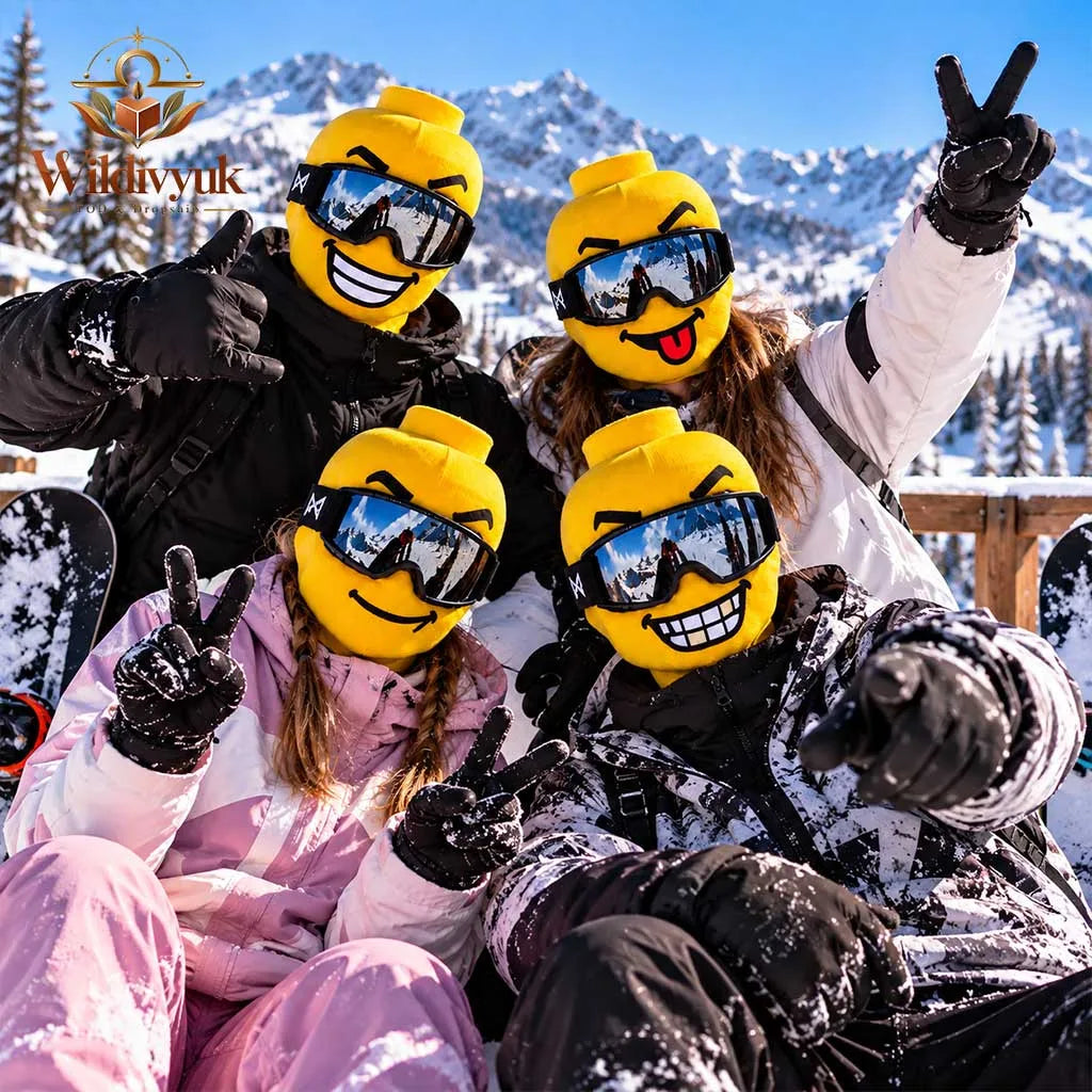 🤣Funny Yellow Block Head Ski Mask – The Face Nobody Forgets