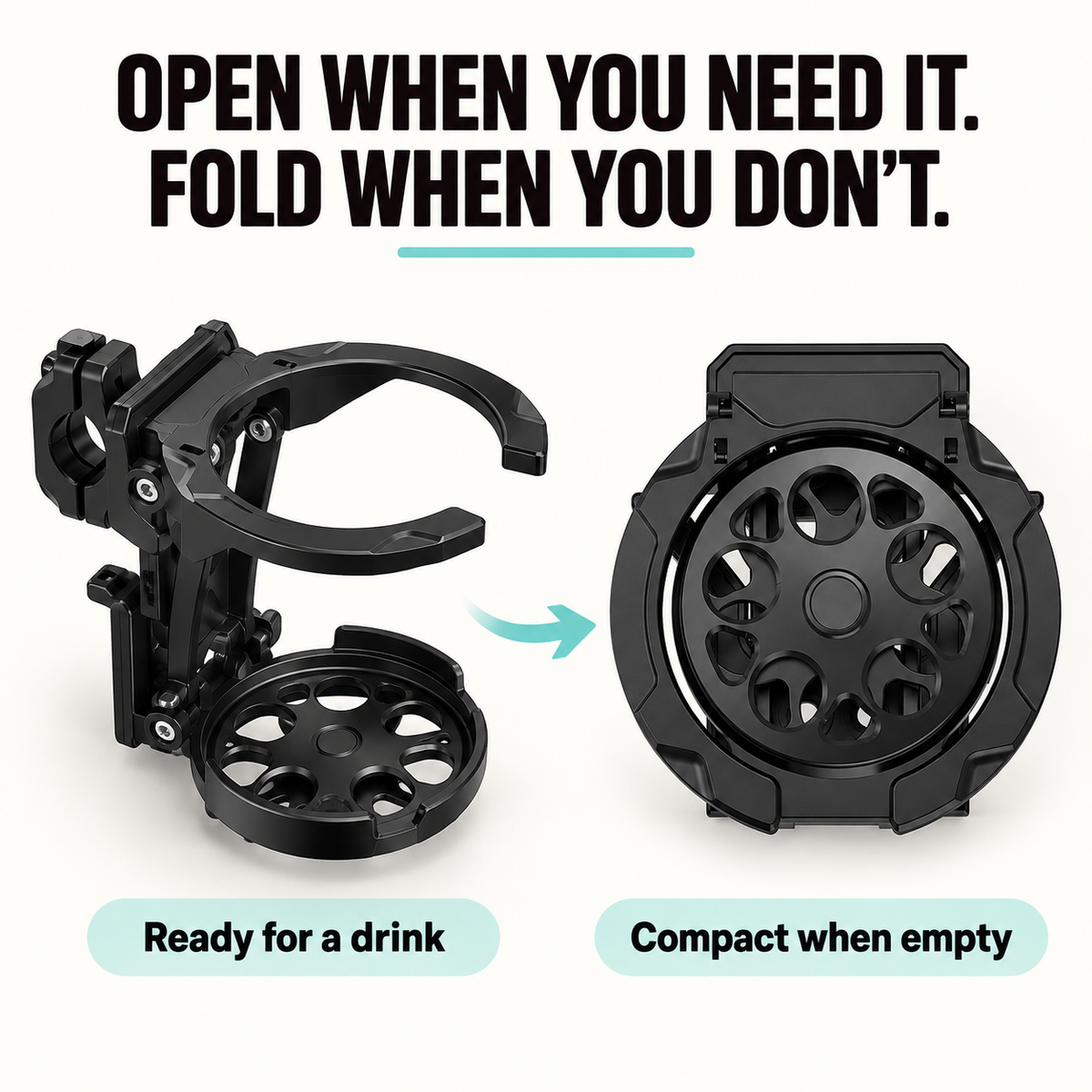 🚲Bike Water Holder, Rotating Bottle Cage