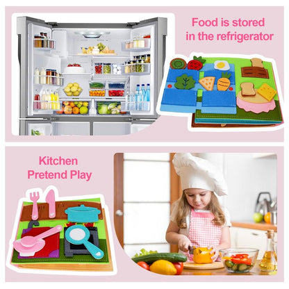 📚Felt Busy Book✨ – Soft Sensory Travel Toy with Learning Activities