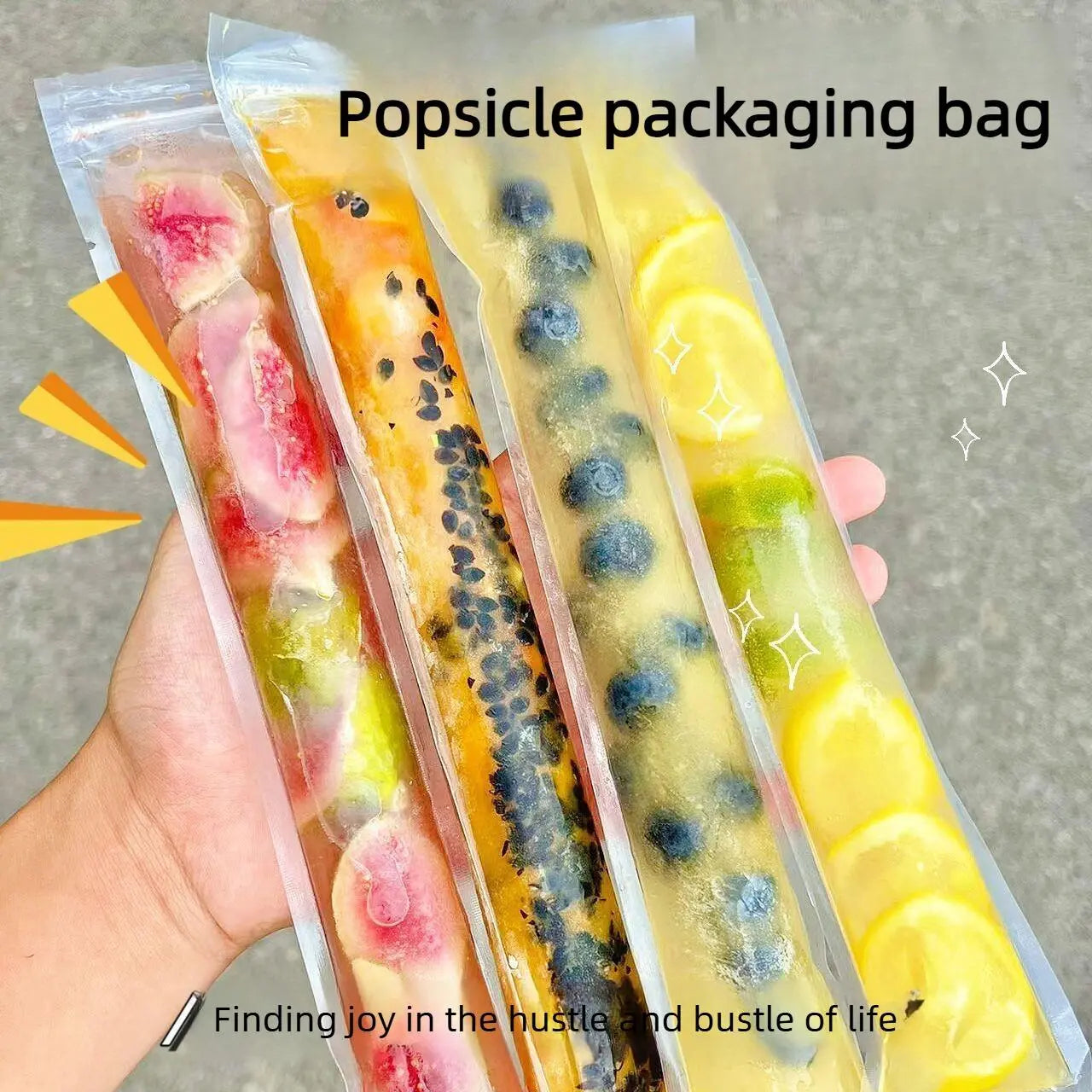 LIVELYDAYIN®100 PCS Food-grade disposable popsicle bags