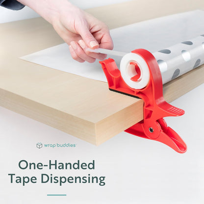 Wrap Buddies Tabletop Gift Wrapping Tool with Tape Dispenser