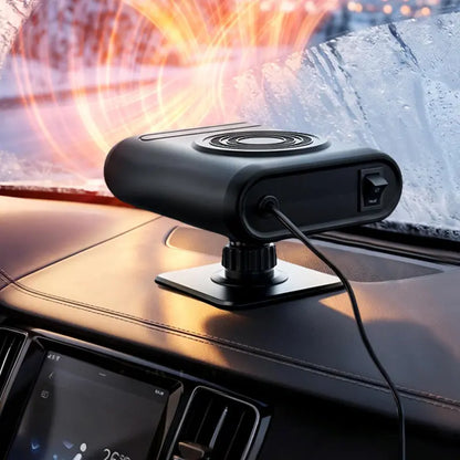 🚗12V Portable Car Heater - 🔥12v Power, Adjustable Defogging Windshield Demister ❄️