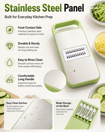6-in-1 Vegetable Slicer with 6 Blades