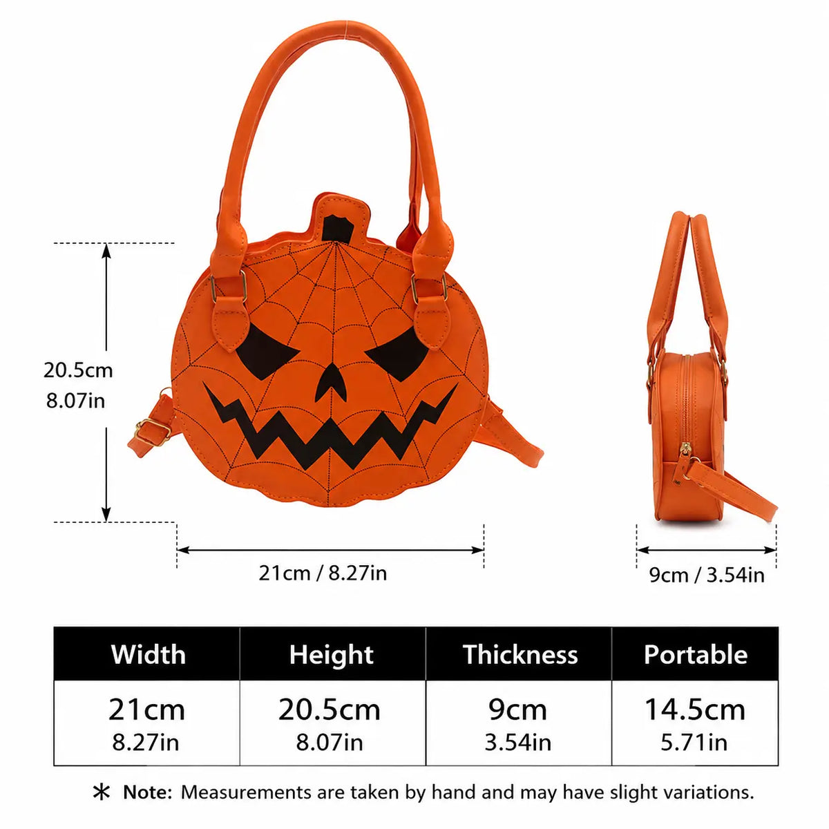 🎃 Spooky Jack-O'-Lantern Pumpkin Crossbody Bag