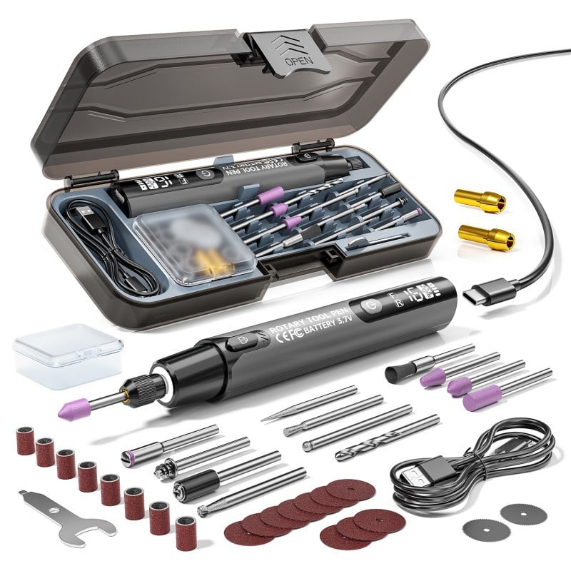39pcs USB-Powered Electric Grinding & Polishing Tool Set