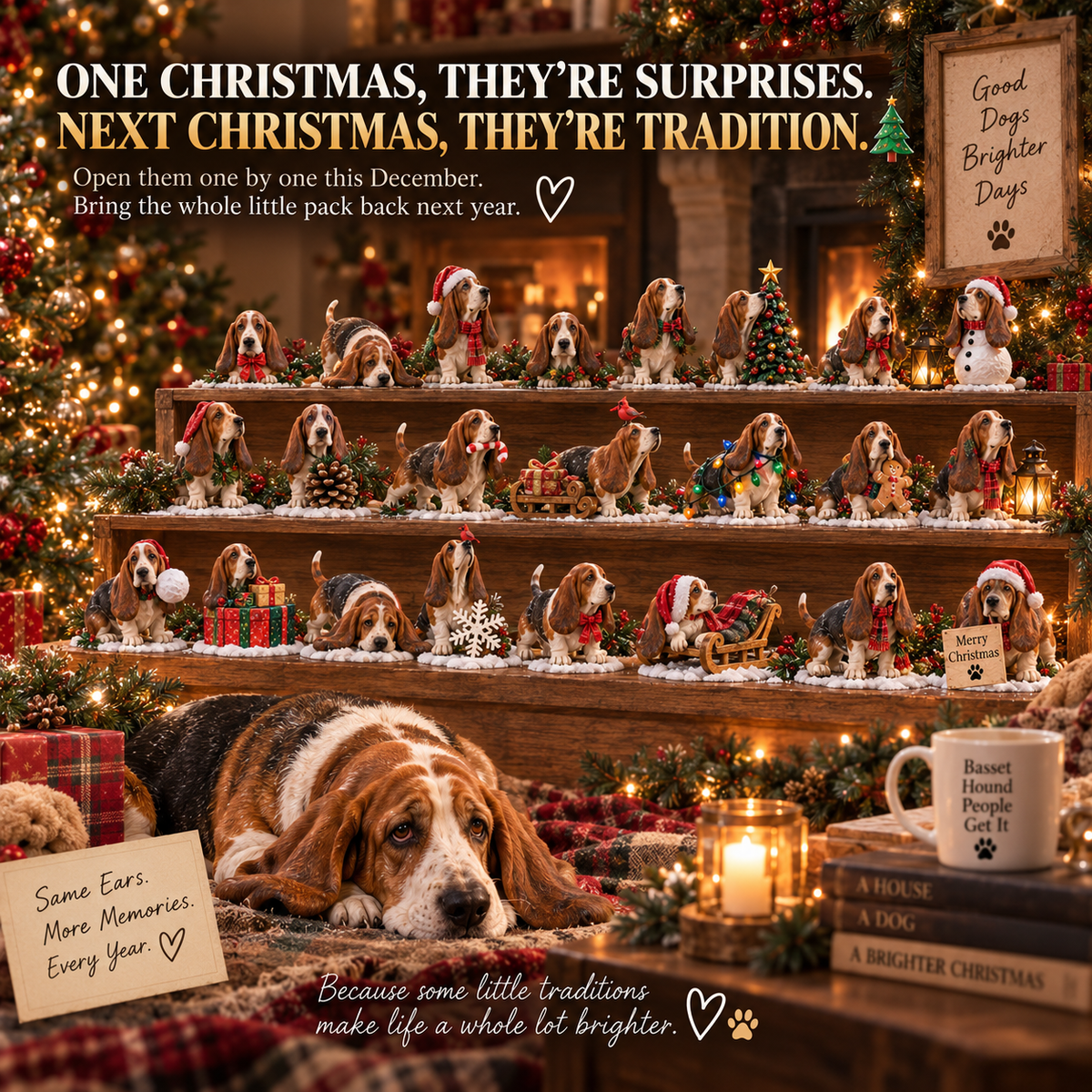 ✨24 Days of Basset Hound Joy — 24 Long-Eared Personalities to Love 🐾🎄