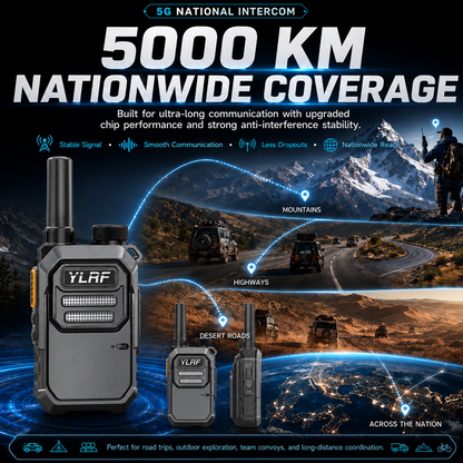 ✨Global Walkie Talkie –Rugged Waterproof Pocket Radio for Hiking & Off-Grid Teams 🌍
