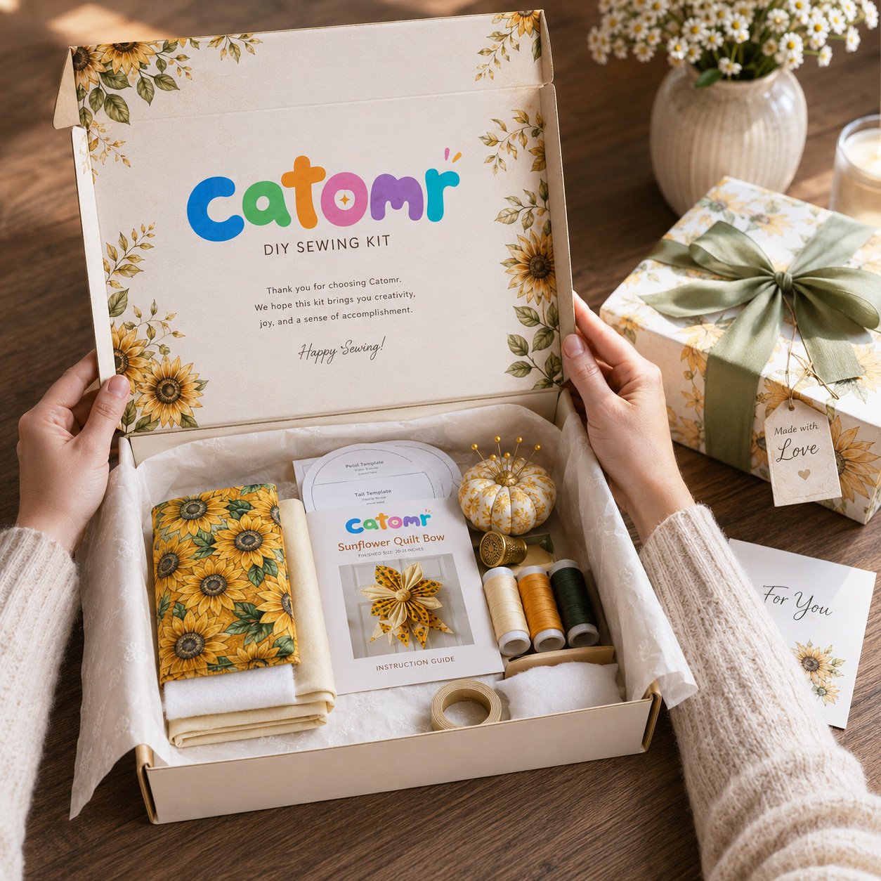 ⚡Large Patchwork Bow Sewing Kit