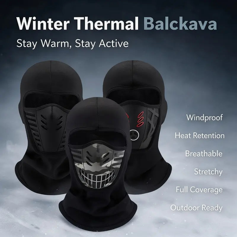 💝🎗️Unisex Fleece Full Face Balaclava Ski Mask - Windproof, Anti-Haze, Soft Sports & Outdoor Hat🎗️