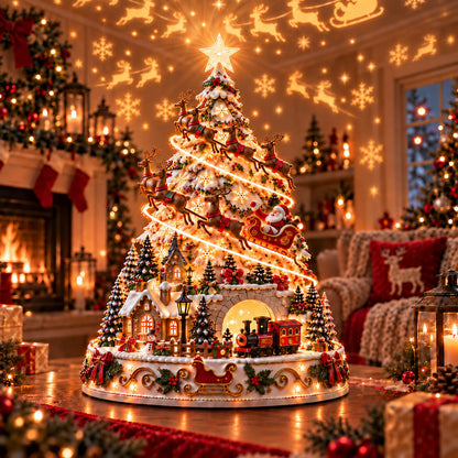 🏆 6,000+ Sold - 🎄MerryRealm Christmas Village Lightscape Tree
