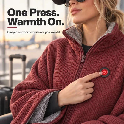 🔥 Wearable Heated Blanket for Cozy Couch & Desk Comfort