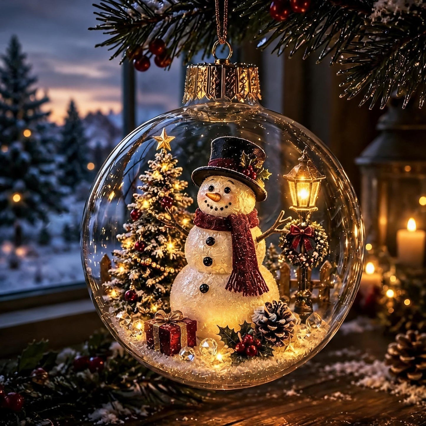 🎄Glowing Christmas Diorama Ornament🎄