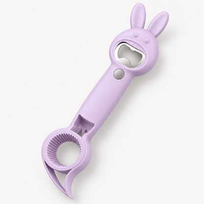 🔥🐰 6-in-1 Magnetic Rabbit Opener – Jar, Bottle, Can & Wine Opening Tool