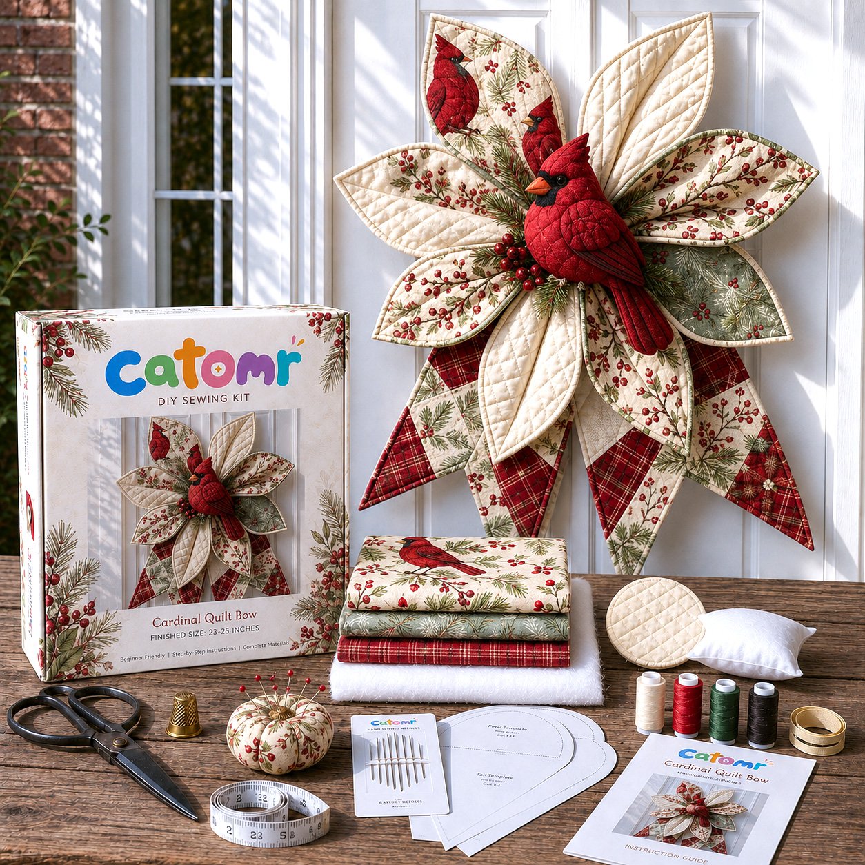 ⚡Large Patchwork Bow Sewing Kit