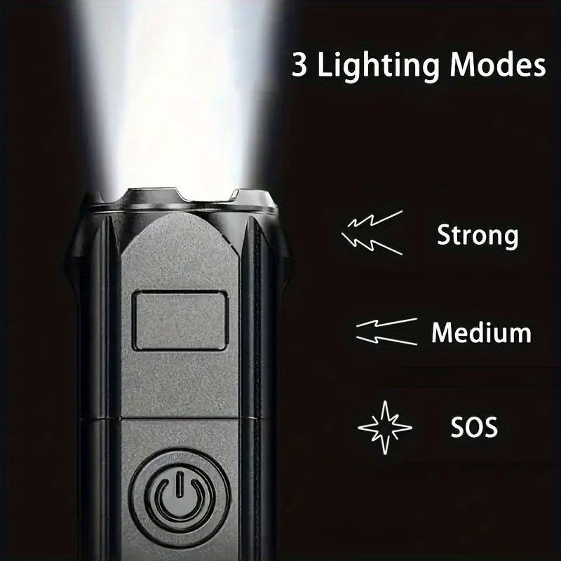 Portable High-power Flashlight, 1000M+ Ultra-long-distance Lighting
