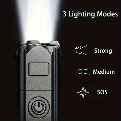 Portable High-power Flashlight, 1000M+ Ultra-long-distance Lighting