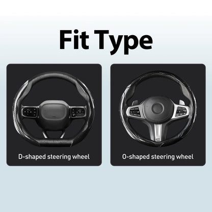 Car Steering Wheel Cover, Non slip Design Steering Wheel Protector, Universal Car Steering Wheel Cover for 15 Inch