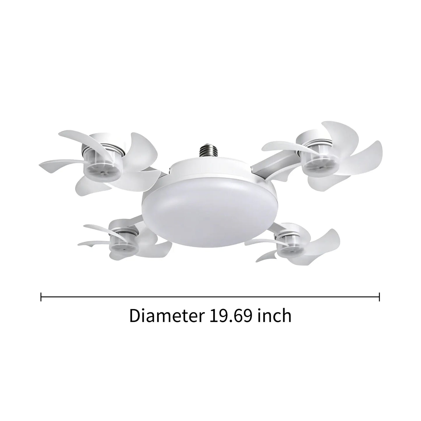 🌀New E27 Socket Ceiling Fan Light – 2‑in‑1 Silent LED Fan with Remote Control, Energy‑Saving Cooling & Lighting Combo for Home Bedroom