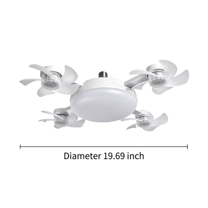 🌀New E27 Socket Ceiling Fan Light – 2‑in‑1 Silent LED Fan with Remote Control, Energy‑Saving Cooling & Lighting Combo for Home Bedroom