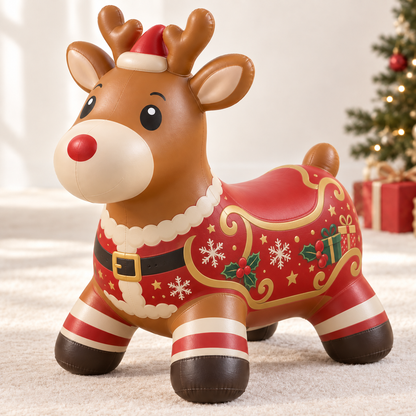 🎅Kids Christmas Animal Bouncy Hopper | Ride-On Inflatable Toy Gift